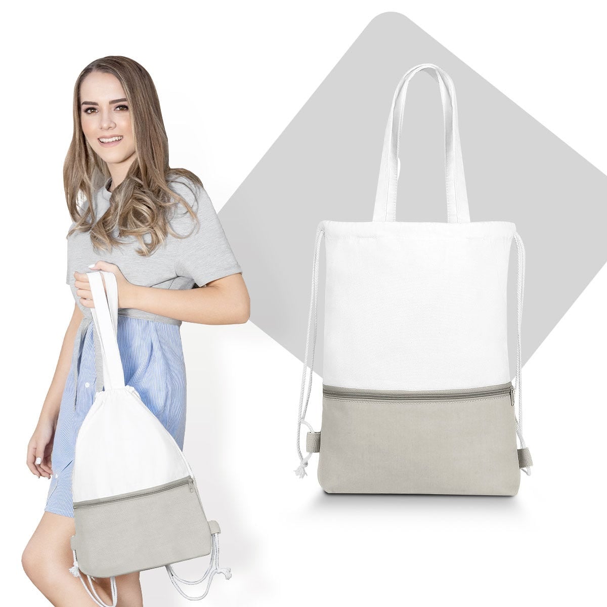 BOLSA-MOCHILA ALGODÓN ZACEDRA